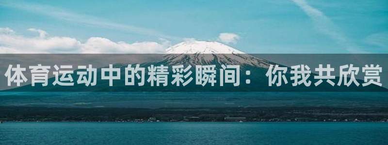 中欧体育登录：体育运动中的精彩瞬间：你我共欣赏